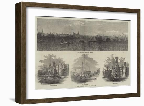 The Great Fire at Chicago-null-Framed Giclee Print