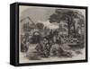 The Great Fire at Enschede, Holland, Distribution of Blankets to the Houseless-null-Framed Stretched Canvas
