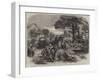 The Great Fire at Enschede, Holland, Distribution of Blankets to the Houseless-null-Framed Giclee Print