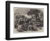 The Great Fire at Enschede, Holland, Distribution of Blankets to the Houseless-null-Framed Giclee Print