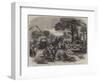 The Great Fire at Enschede, Holland, Distribution of Blankets to the Houseless-null-Framed Giclee Print