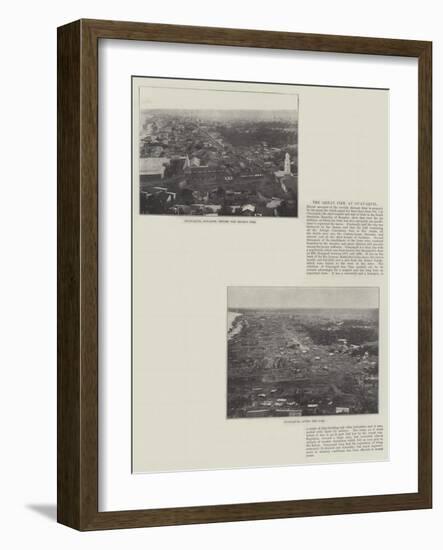 The Great Fire at Guayaquil-null-Framed Giclee Print