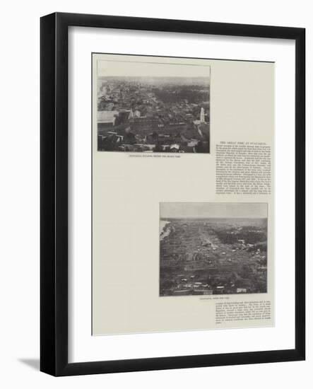 The Great Fire at Guayaquil-null-Framed Giclee Print