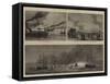 The Great Fire at Liverpool-null-Framed Stretched Canvas