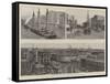 The Great Fire at Milwaukee, General Views of the City-null-Framed Stretched Canvas