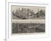 The Great Fire at Milwaukee, General Views of the City-null-Framed Giclee Print