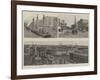 The Great Fire at Milwaukee, General Views of the City-null-Framed Giclee Print