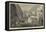 The Great Fire at Pantechnicon, View of the Ruins-null-Framed Stretched Canvas