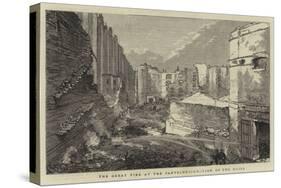 The Great Fire at Pantechnicon, View of the Ruins-null-Stretched Canvas