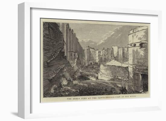 The Great Fire at Pantechnicon, View of the Ruins-null-Framed Giclee Print