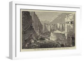 The Great Fire at Pantechnicon, View of the Ruins-null-Framed Giclee Print