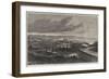 The Great Fire at Quebec, View from the Marine Hospital-null-Framed Giclee Print