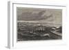 The Great Fire at Quebec, View from the Marine Hospital-null-Framed Giclee Print
