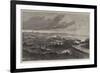 The Great Fire at Quebec, View from the Marine Hospital-null-Framed Giclee Print