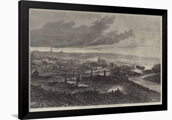 The Great Fire at Quebec, View from the Marine Hospital-null-Framed Giclee Print