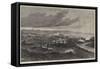 The Great Fire at Quebec, View from the Marine Hospital-null-Framed Stretched Canvas