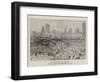 The Great Fire at Shanghai-null-Framed Giclee Print