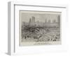 The Great Fire at Shanghai-null-Framed Giclee Print