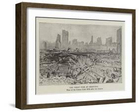 The Great Fire at Shanghai-null-Framed Giclee Print