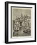 The Great Fire at Vienna, the Facade of the Ring Theatre-null-Framed Giclee Print