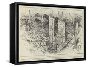 The Great Fire in Bermondsey-Henry Charles Seppings Wright-Framed Stretched Canvas