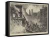 The Great Fire in Dublin, Sappers Cutting Off the Whisky-null-Framed Stretched Canvas