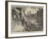 The Great Fire in Dublin, Sappers Cutting Off the Whisky-null-Framed Giclee Print