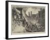 The Great Fire in Dublin, Sappers Cutting Off the Whisky-null-Framed Giclee Print