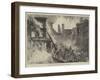 The Great Fire in Dublin, Sappers Cutting Off the Whisky-null-Framed Giclee Print