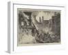 The Great Fire in Dublin, Sappers Cutting Off the Whisky-null-Framed Giclee Print