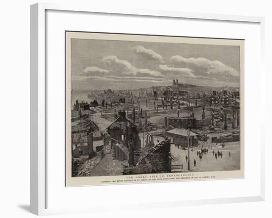 The Great Fire in Newfoundland-null-Framed Giclee Print