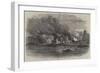 The Great Fire in Southwark, Scene at Cotton's Wharf at Midday on Monday Last-null-Framed Giclee Print