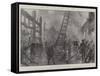 The Great Fire in the City, 21 April-G.S. Amato-Framed Stretched Canvas