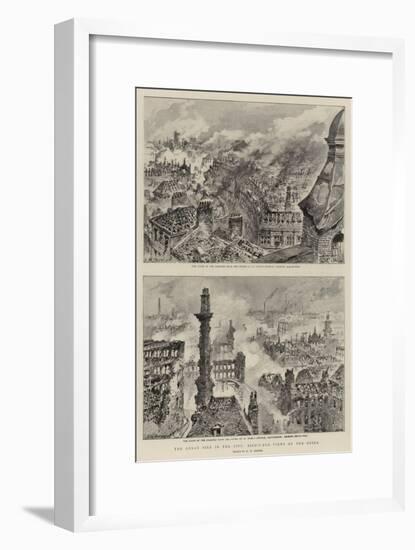 The Great Fire in the City, Bird'S-Eye Views of the Ruins-Henry William Brewer-Framed Giclee Print