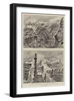 The Great Fire in the City, Bird'S-Eye Views of the Ruins-Henry William Brewer-Framed Giclee Print