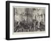 The Great Fire in the City of London, Looking Down Jewin Street and Jewin Crescent-William Heysham Overend-Framed Giclee Print