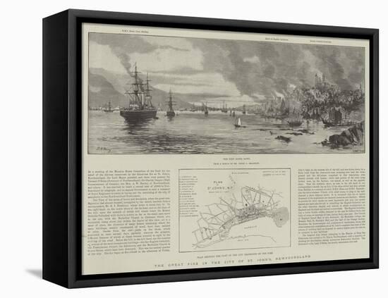 The Great Fire in the City of St John'S, Newfoundland-Warry-Framed Stretched Canvas