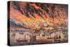 The Great Fire of Chicago, 1871-Currier & Ives-Stretched Canvas