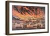 The Great Fire of Chicago, 1871-Currier & Ives-Framed Giclee Print