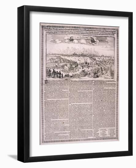 The Great Fire of London, 1666-Nicolas Visscher-Framed Giclee Print