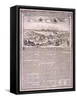 The Great Fire of London, 1666-Nicolas Visscher-Framed Stretched Canvas