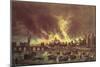 The Great Fire of London, 1666-Lieve Verschuier-Mounted Premium Giclee Print