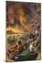 The Great Fire of London 1666-Peter Jackson-Mounted Giclee Print