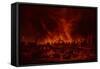 The Great Fire of London in 1666-Lieve Verschuier-Framed Stretched Canvas