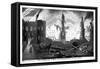 The Great Fire of London in the Year 1666-null-Framed Stretched Canvas