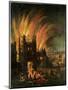 The Great Fire of London (September 1666) with Ludgate and Old St Paul's, c.1670-English-Mounted Premium Giclee Print