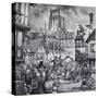 The Great Fire of London-Pat Nicolle-Stretched Canvas