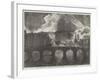 The Great Fires, at Newcastle and Gateshead-null-Framed Giclee Print