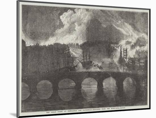 The Great Fires, at Newcastle and Gateshead-null-Mounted Giclee Print