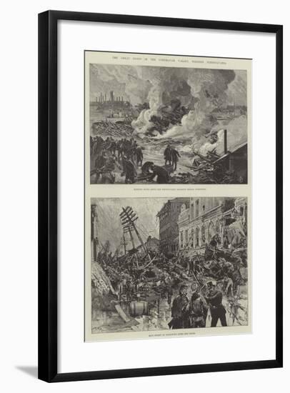 The Great Flood in the Conemaugh Valley, Western Pennsylvania-null-Framed Giclee Print